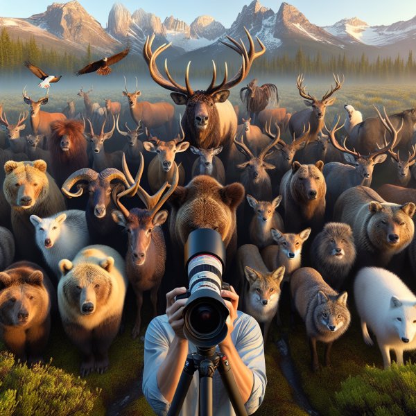 Vielfalt der Säugetiere in der amerikanischen Wildnis