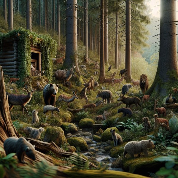 Tiere im Wald - Ein Rätsel für junge Entdecker