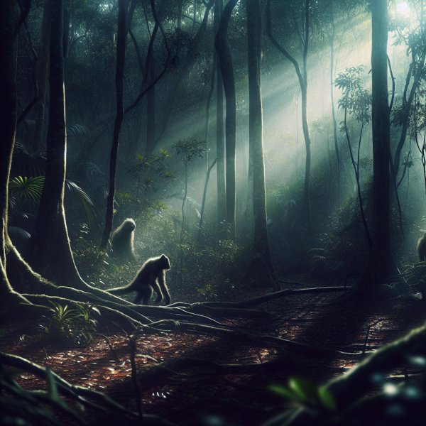 Geheime Kreaturen im Schatten des Waldes