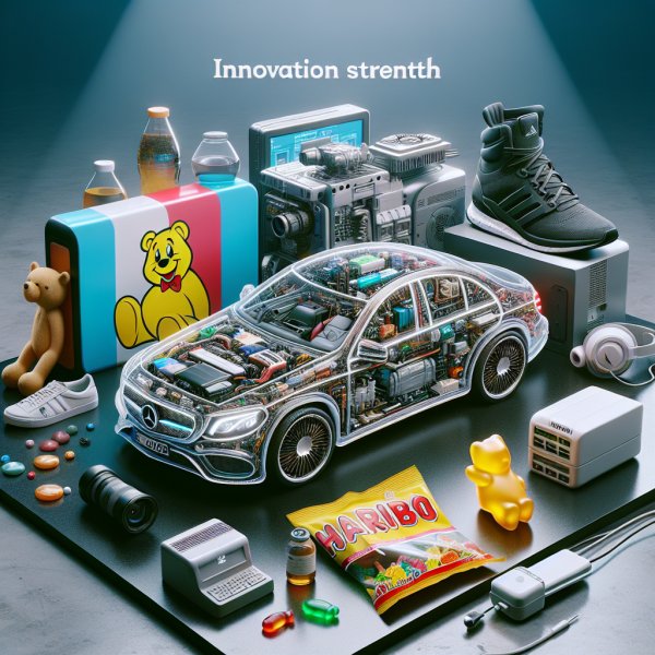 Die Innovationskraft deutscher Weltmarken: Ein Quiz über Mercedes, Adidas, Siemens und Haribo